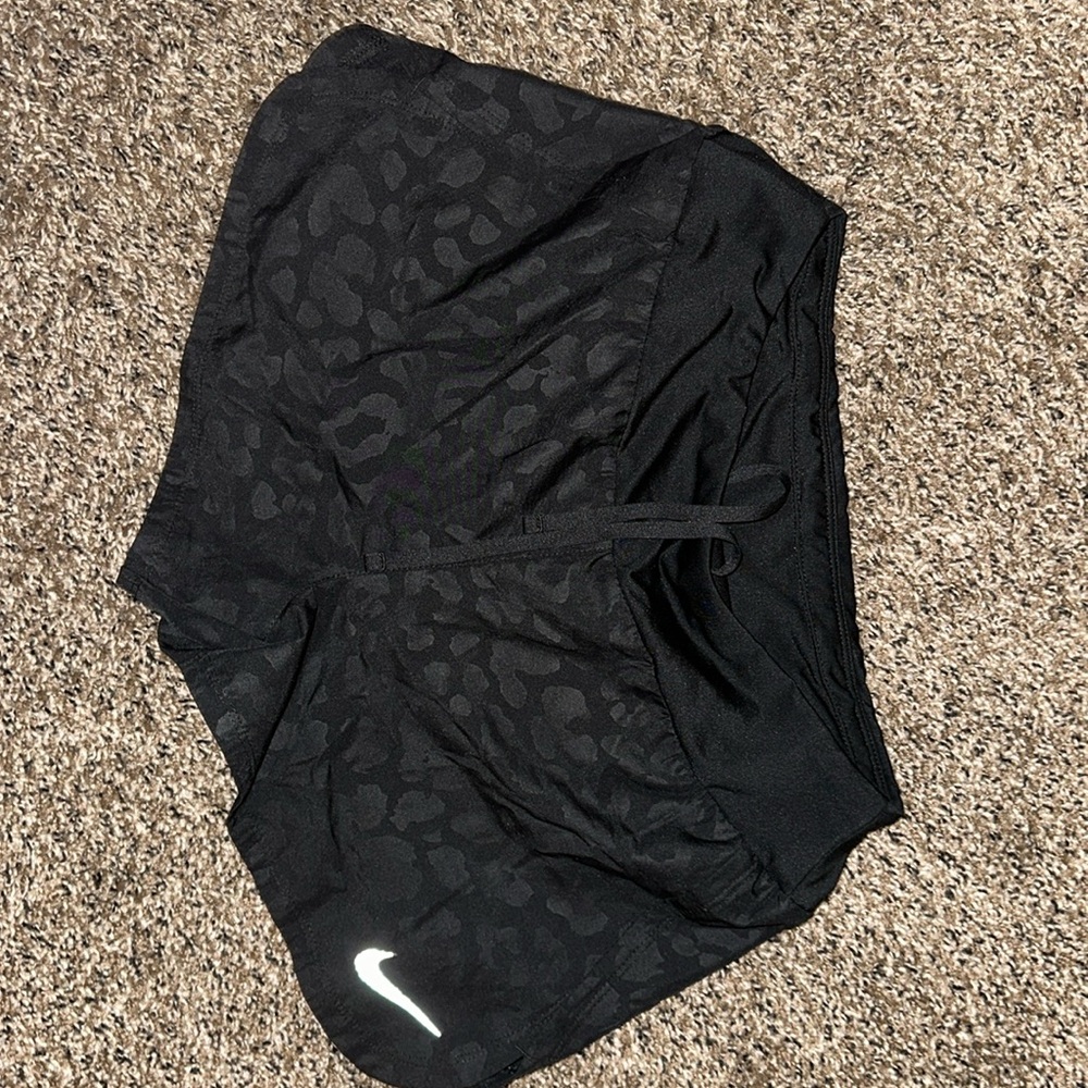 Nike Black leopard Running Shorts